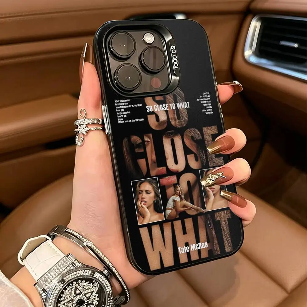 Singer -T-Tate -M-McRae For iPhone 17 16 15 14 13 12 11 Pro Max XS  17 Air Silicone Colored Silver Bumper Cover