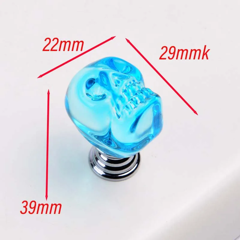 Möbel Moderne Einfache Europäische Schublade Kristall Schädel Schrank Griff Glas Kleiderschrank Tür Einlochmontage Hardware Griff