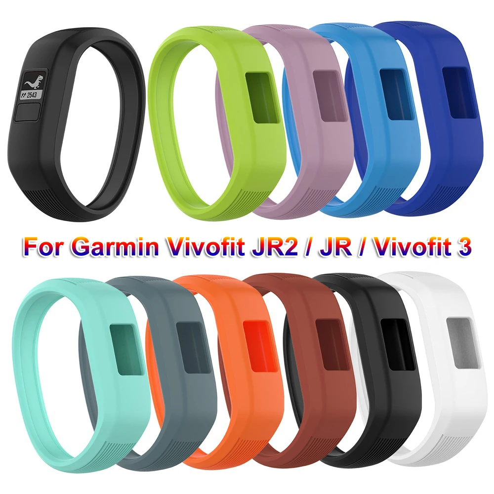 Hot Sports Soft Wristbands Children Silicone Watch Band Bracelet Strap For Garmin Vivofit JR 2 / Vivofit 3