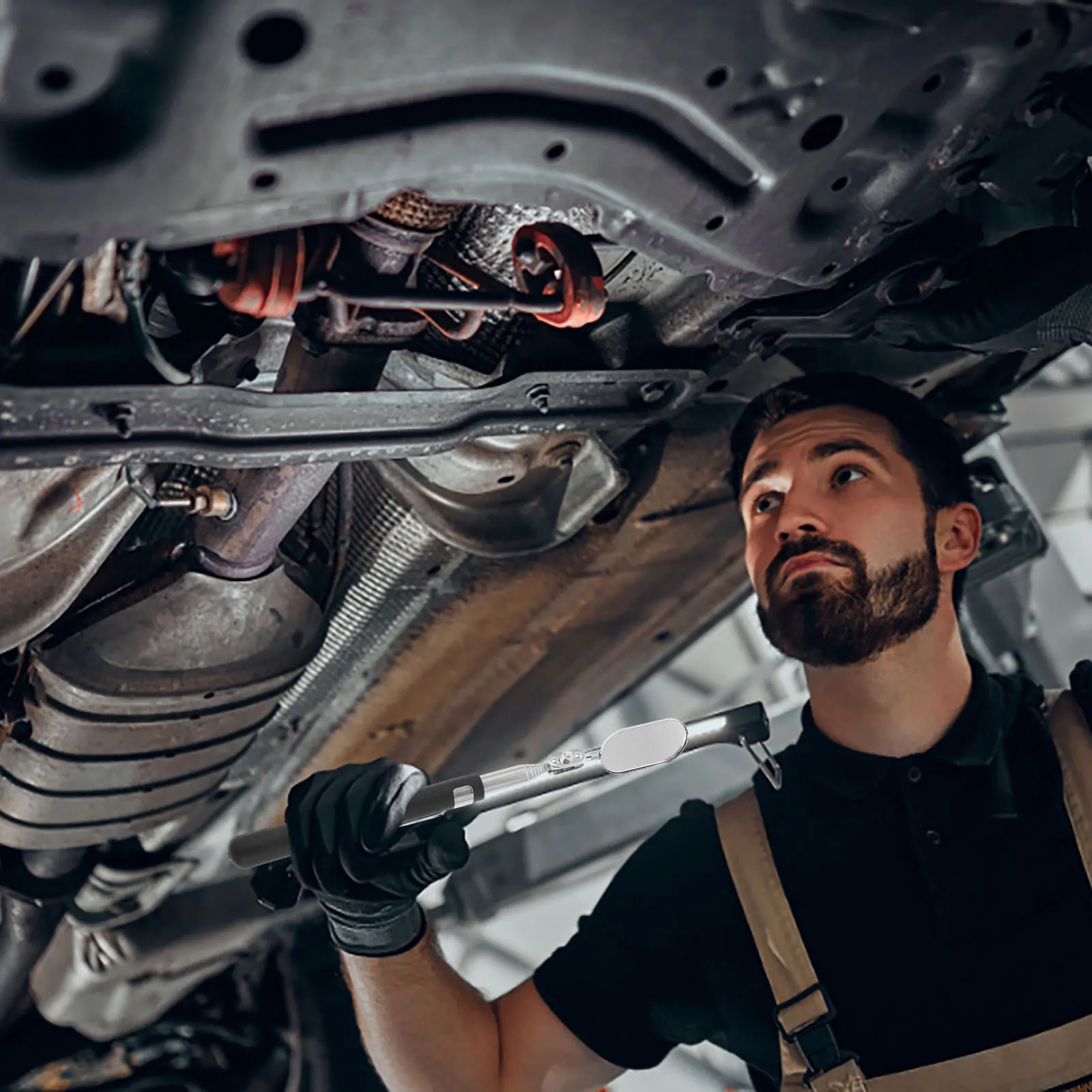 

Flexible Telescoping Inspection Mirror for Car Auto Repair Garage Maintenance Use Inspection Mirror