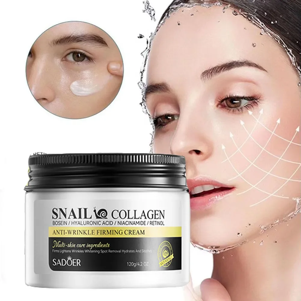 

SADOER Snail Collagen Anti Wrinkles Face Cream Firming Moisturizing Skin Whitening Anti-aging Hydrating Facial Cream Skin Care
