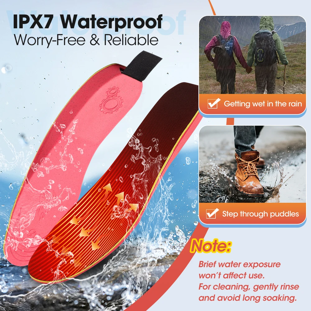 Wiederaufladbare Beheizte Einlegesohlen Fuß Wärme Pad APP Fernbedienung Wärmer Füße Für Winter Outdoor Sport Einstellbare Heizung Schuh Pa