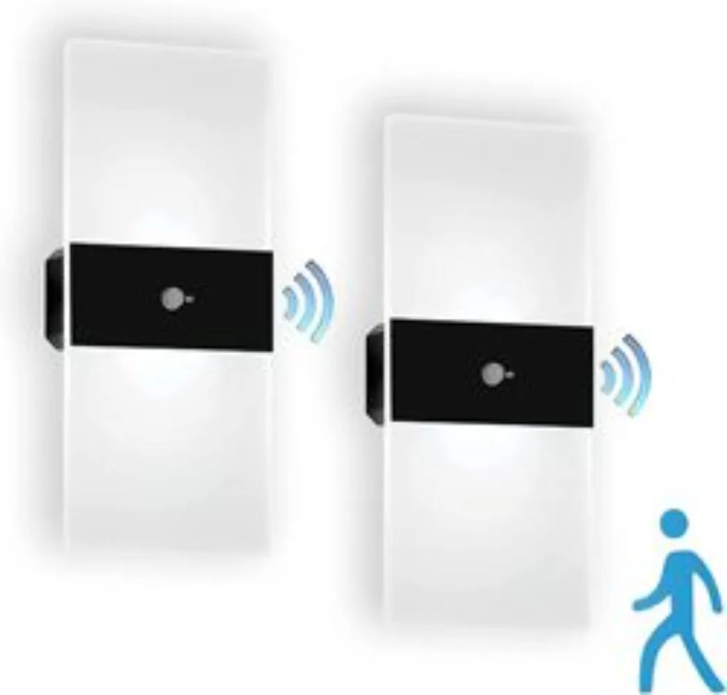 Indoor Magnetic Mounted Rechargeable Touch or PIR Motion Sensor Night Light Decorative LED Sconce Bedside Wall Lamp