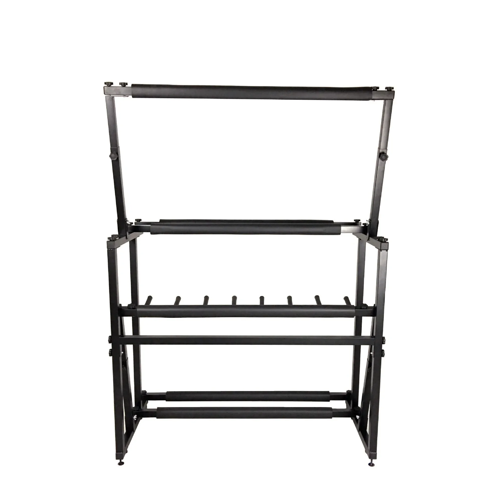 A Multiple ukulele stands, double-layer display stands, double-layer 14-slot ukulele stands, and 7 piano stands.