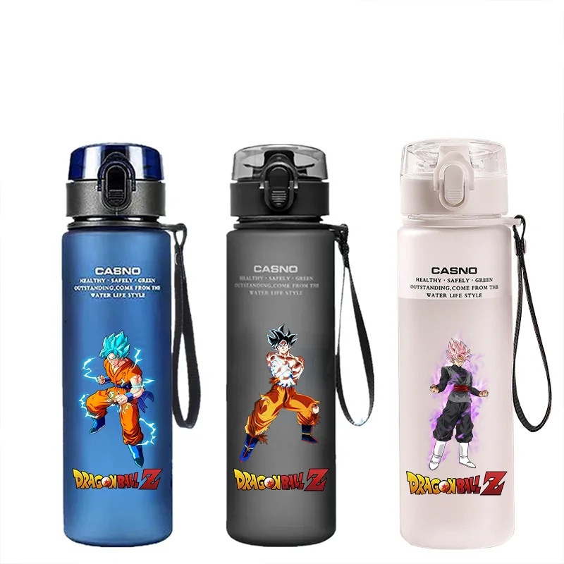 560ml Large Capacity Dragon Ball Water Bottle Son Goku Saiyan Portable Outdoor Sports Drinking Water Cup Childrens aldult Gifts