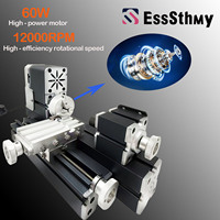 EssSthmy 60W 12000RPM Metal High-Power Mini Lathe,  Wood & Soft Metal Crafting Tool, Equipment for woodworking DIY