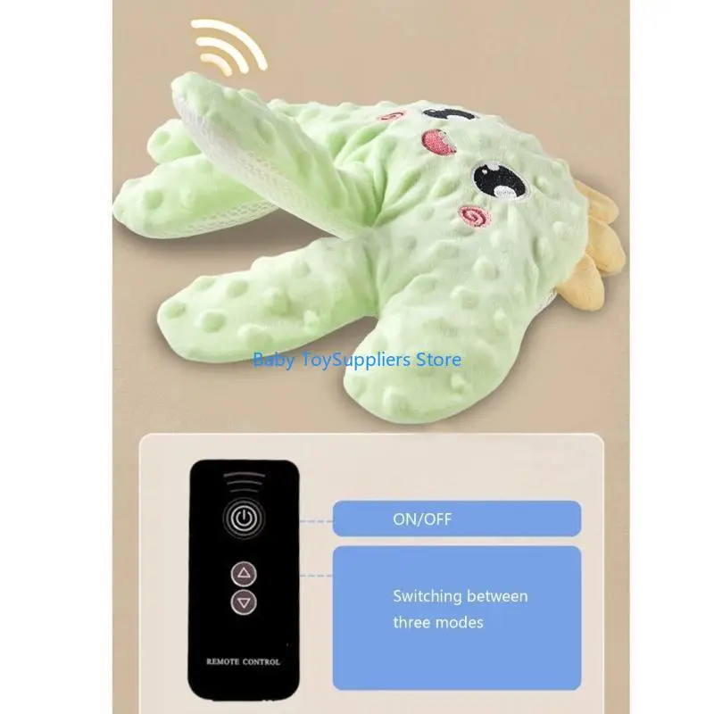 r1wf 수면 수면 수면 원격 제어 아기 진정 손바닥 손 장난감 3 모드 조절 가능