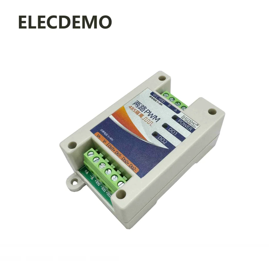 485 to PWM output control module, adjustable pulse frequency and duty cycle signal generator, high current MODBUS