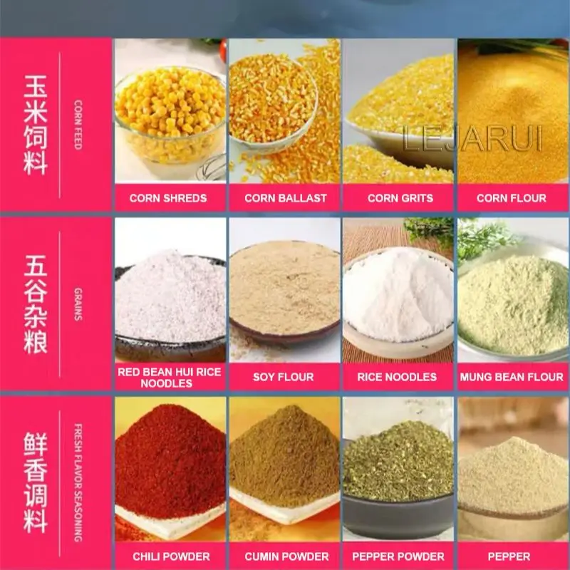 Commercial Wet Dry Corn Grain Grinder Mill Machine for Flour Production Food Processing Equipment