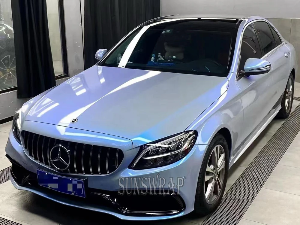 PET Two-Tone Rock Gray Car Vinyl Wrap Air Release Full Body Color Change Film Bubble Free Self Adhesive Car Sticker 5x59ft/roll