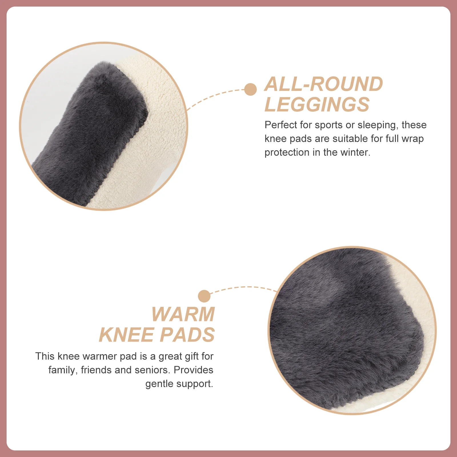 

1Pair Warmers Thermal Knee Pads Thickened Covers Three-Layers Outdoor Protectors Winter Warmers for Elderly