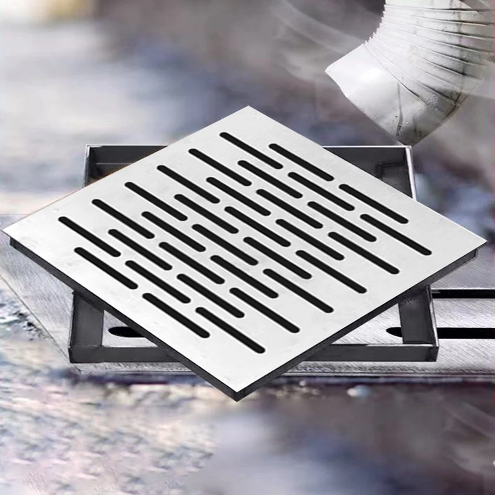 Fast-Drain Design Stainless Steel Drain Cover Aesthetic Brushed Finish Efficient Drainage Solution Heavy-Duty Construction