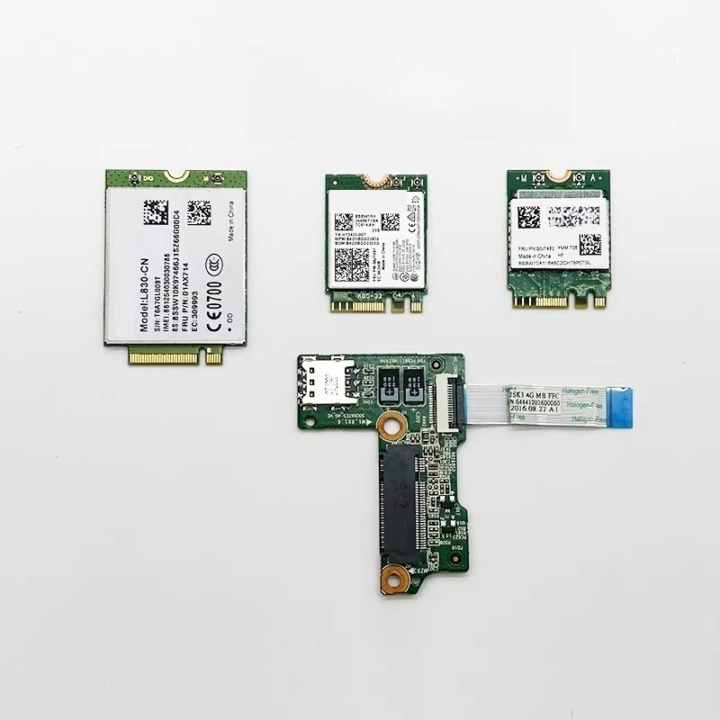Original Dual Band Wireless-AC 3165NGW WiFi Bluetooth Module + WWAN SIM Card Board For Lenovo Air 12 Laptop