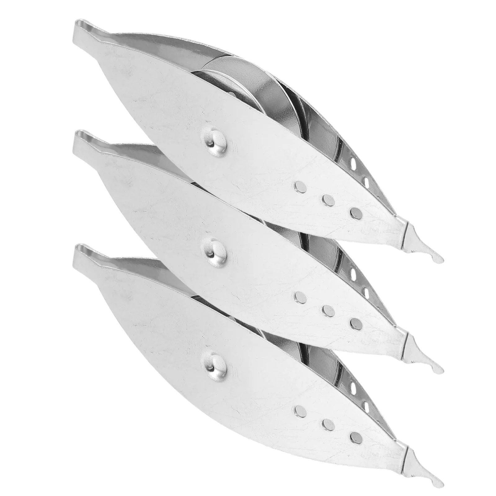 3 قطعة معدن الفضة الوشم المكوك خفيفة الوزن دائم الخياطة أداة للحرف اليدوية Diy بها بنفسك النسيج الحياكة الدانتيل صنع سبيكة الحياكة أداة