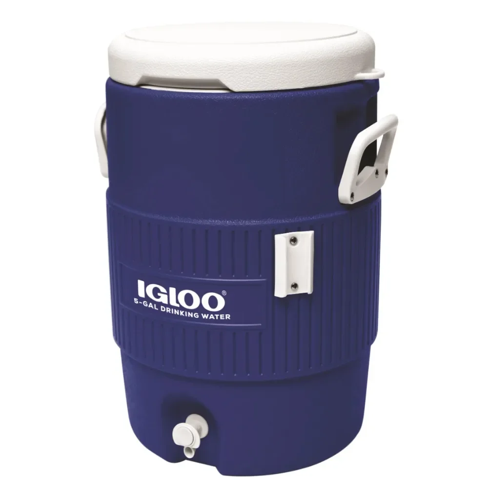 5 Gallon Heavy-Duty Polyethylene Beverage Cooler Jug, Blue