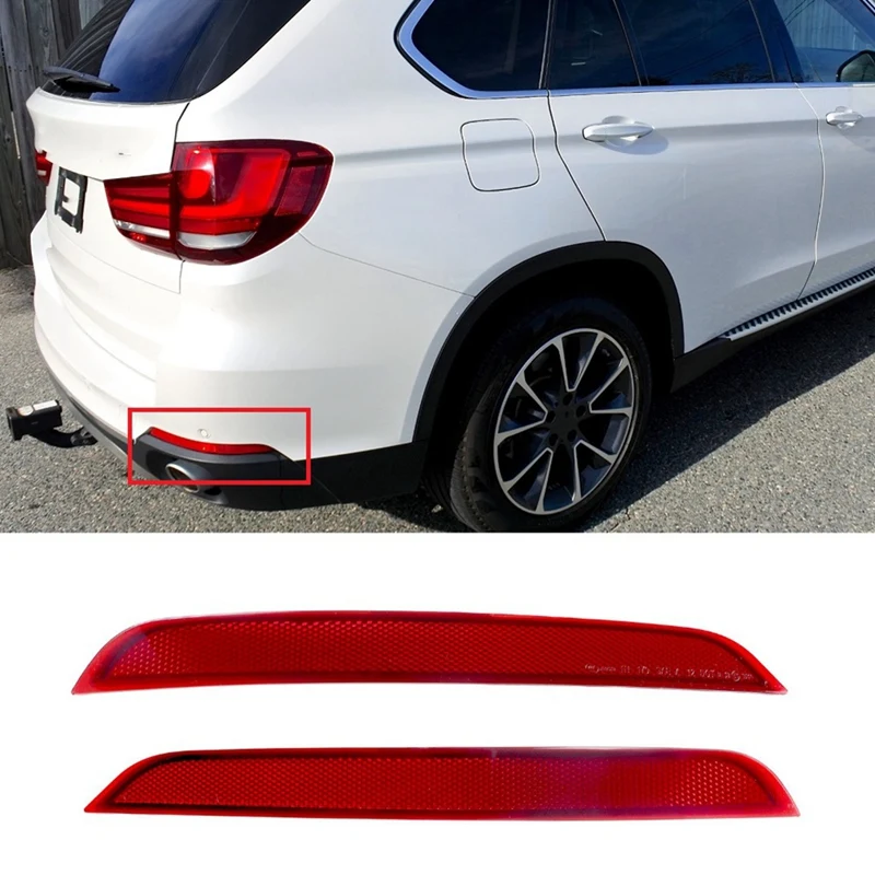 For BMW F15 X5 2014-2018 Rear Bumper Reflector Light Trim Accessories 63147290091 63147290092