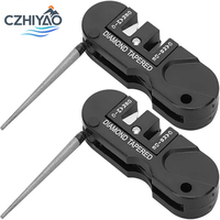 CZHIYAO Survival Sharpener Tool With Hard Alloy Ceramic Stone For Outdoor Hunting Knives Compact Lightweight Multi Purpose Cone