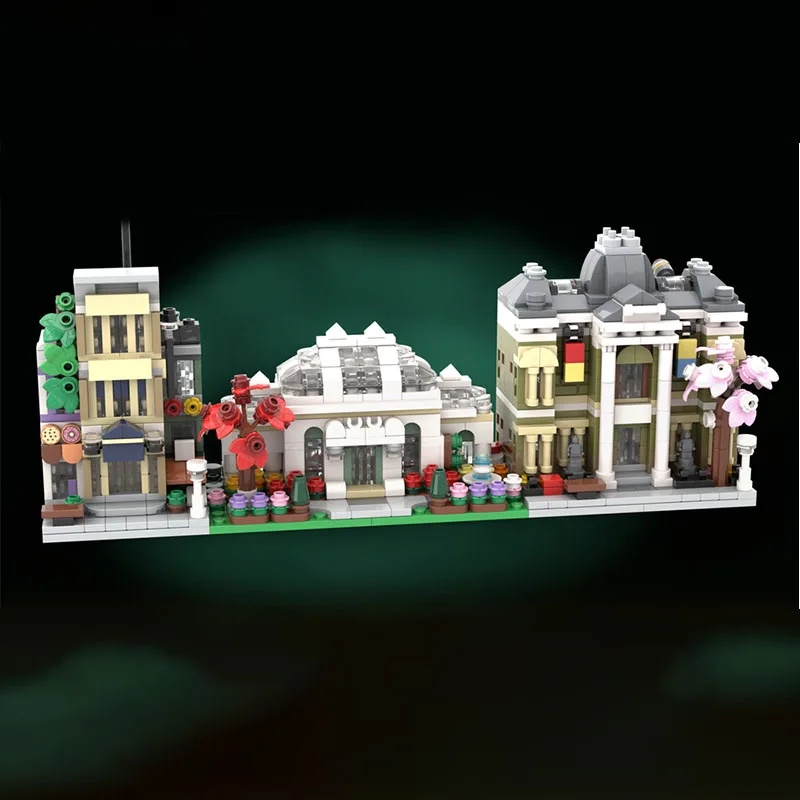 457pcs MOC Mini Botanische Tuin Diorama Educatief DIY Modulaire Bouwstenen Creatieve Assemblage Collector Speelgoed Cadeau