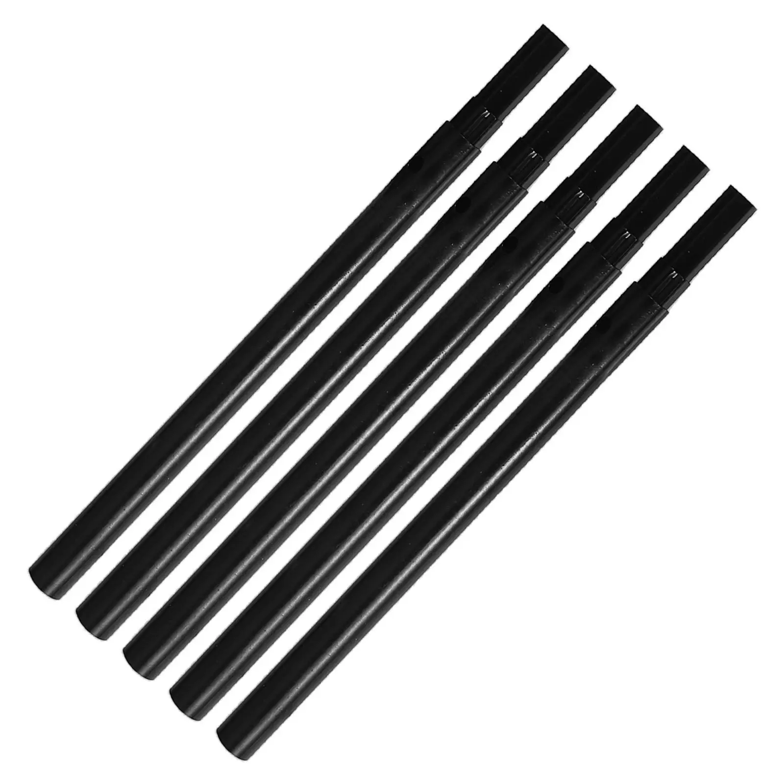 5Pcs Telescoping Umbrella Shaft Adjustable Center Rod Heavy Duty Folding Umbrella Replacement Parts Travel Outdoor Repair