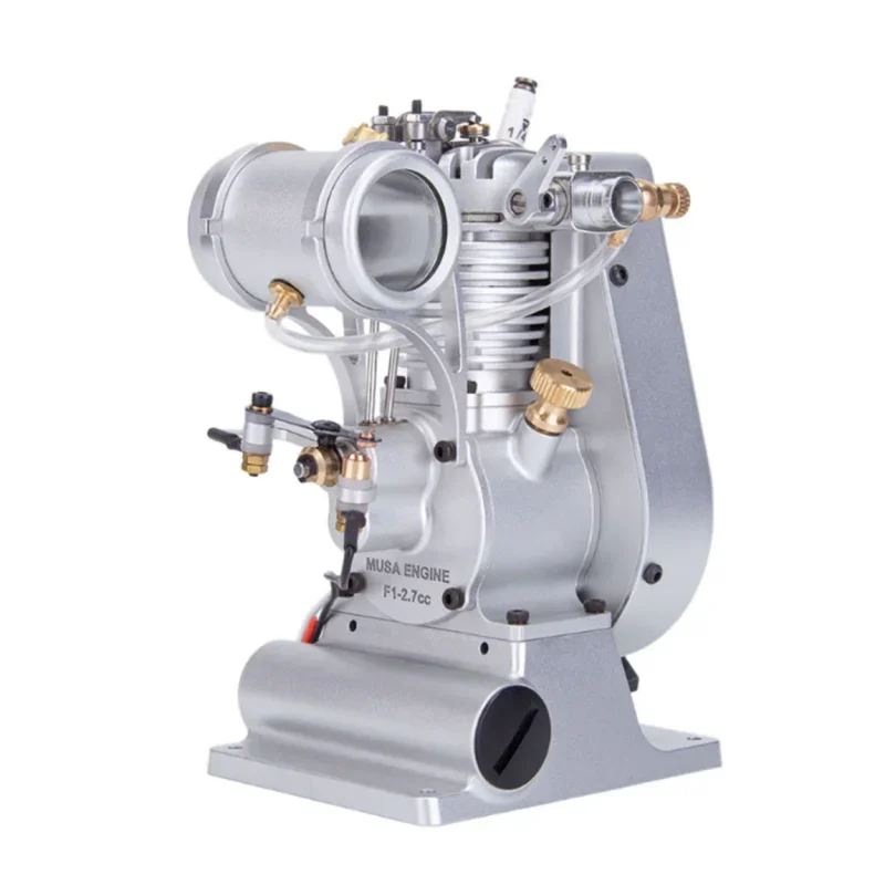 MUSA F1-2.7cc Engine Model Kits Mechanical Single-Cylinder OHV Gas Stationary Engine 4 Stroke Air-cooled Engine Model