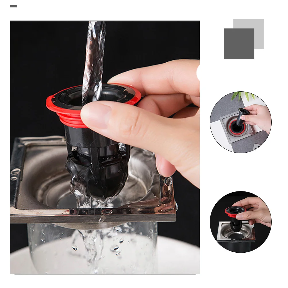 

2 шт. силиконовые сливные сердечники для пола, устойчивые к запаху, простая установка для ванной комнаты, кухни, туалета, предотвращающий обратный поток