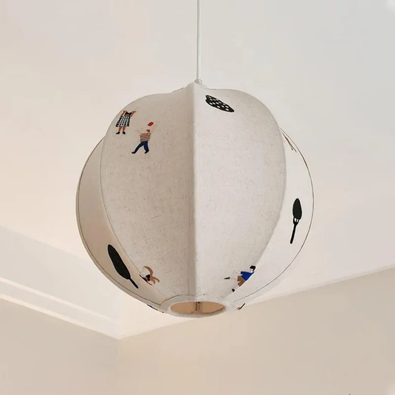 Nordic Park handgemachte dreidimensionale Stickerei Kinderzimmer Kronleuchter mittelalterlich