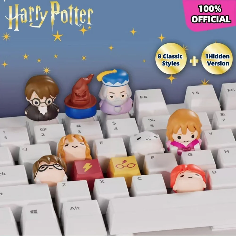 Véritable Harry Potter Keycaps dessin animé Hermione Ron personnage série clavier remplacement Keycaps mécanique clavier décor cadeaux