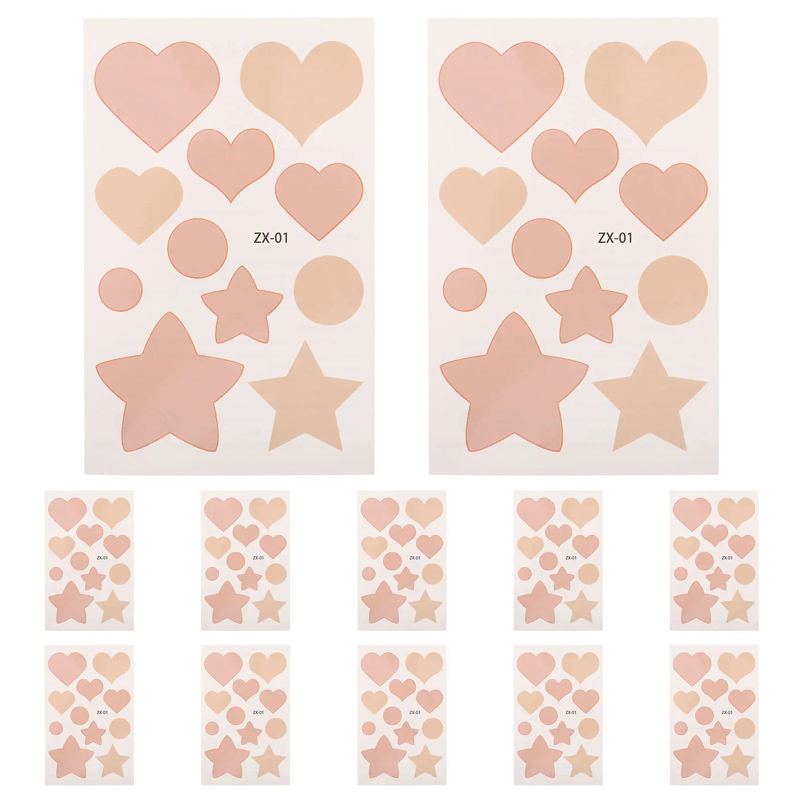 

12 шт. дышащих невидимых пластырей, имитирующих кожу, для шрамов от акне, ожогов, татуировок, скрытия следов, для ежедневного использования, комфортные