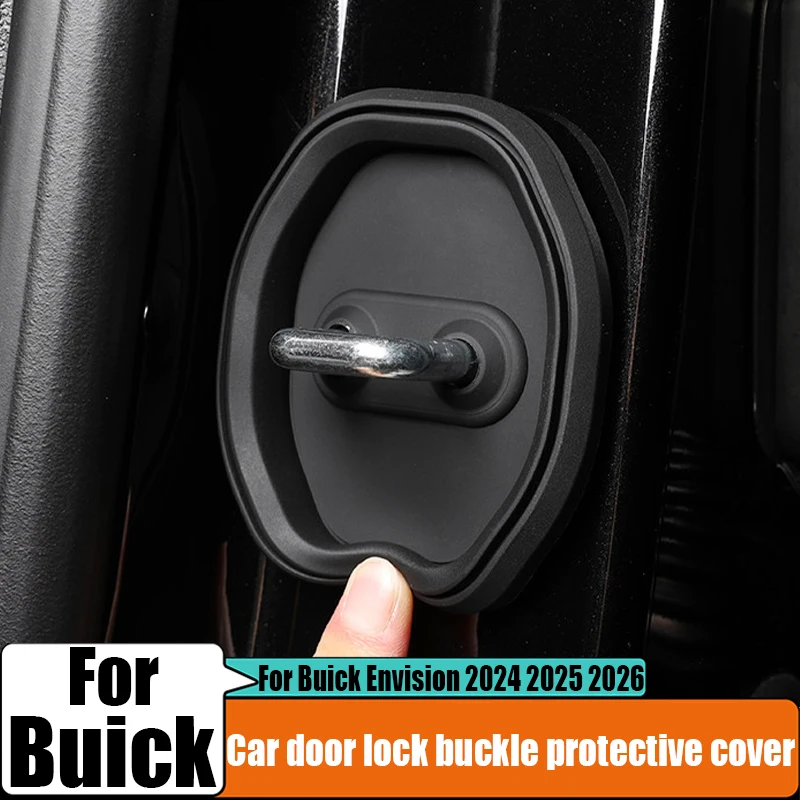 For Buick Envision 2024 2025 2026 silicone car door lock buckle protective cover car interior product modification accessories
