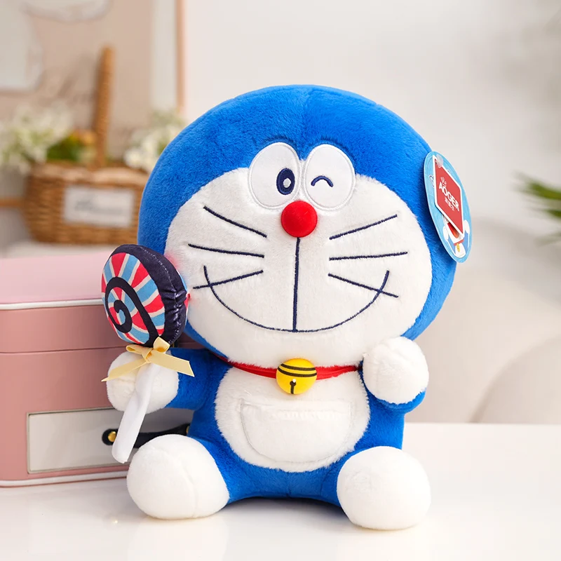 Pluszak Doraemon Seria Deserów Zabawka Nobita Lizak Pączek Pyszny Ciasto Popcorn