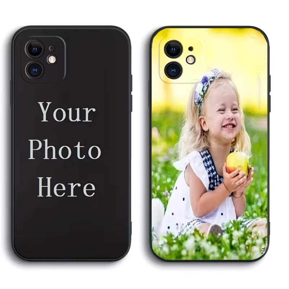DIY Photo Exclusive Custom Phone Case For IPhone 11 12 13 14 15 16 17 18 Pro Xs Max Plus Air Mini XR X 17e 16e Silicone Cover