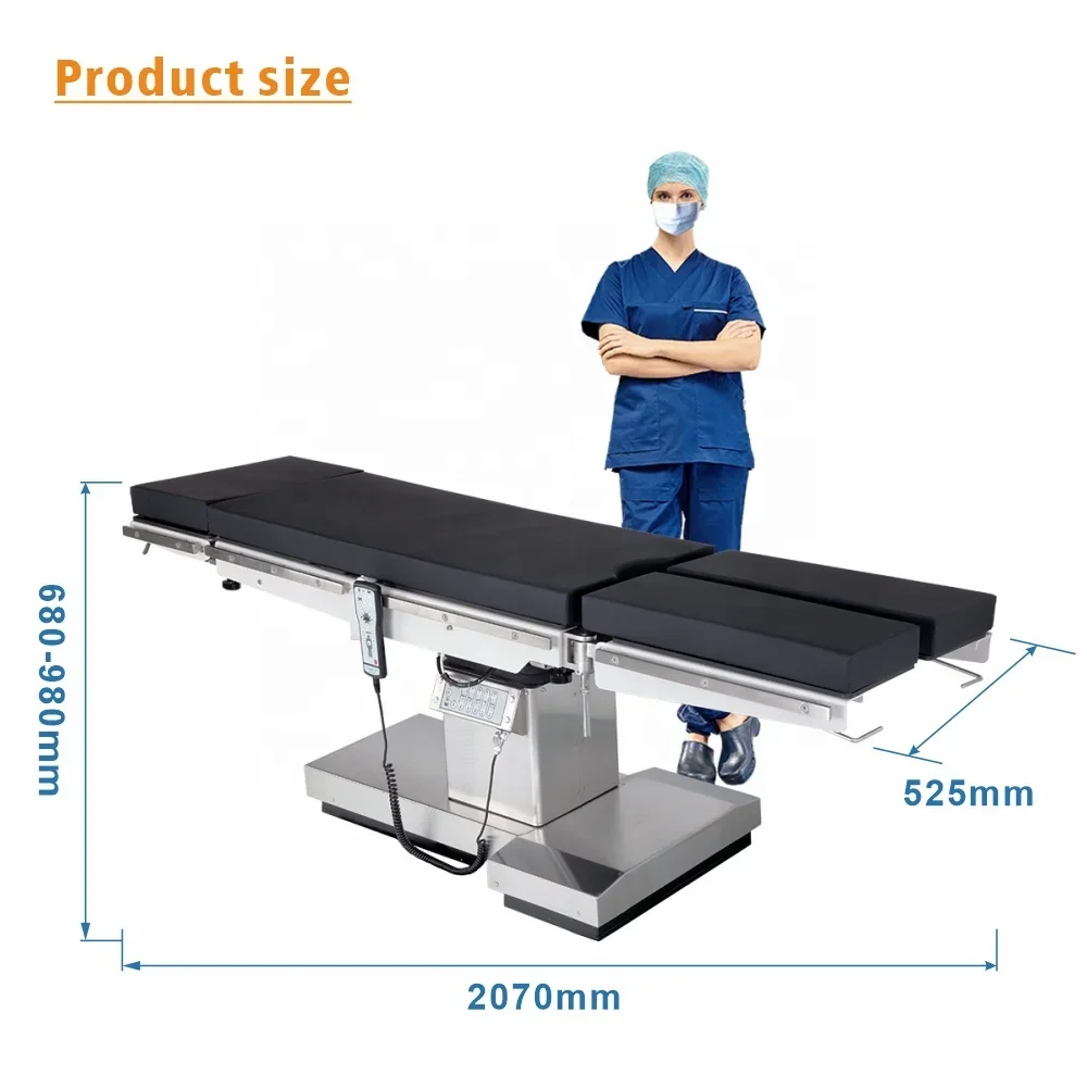 Cama de mesa quirúrgica y de imágenes, móvil, Universal, médica eléctrica, para teatro con brazo en C, habitación OT y Hospital