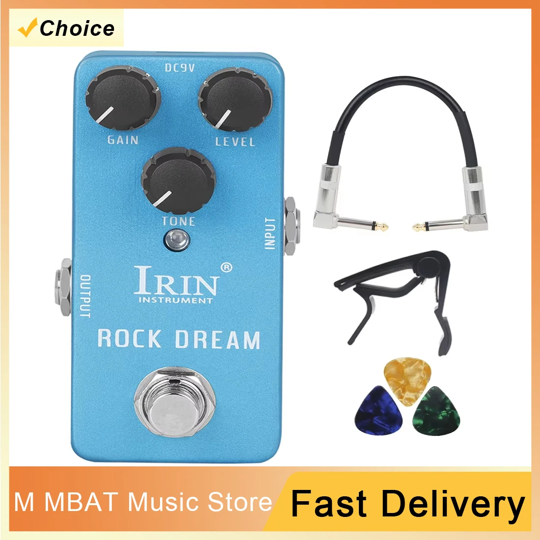 

RS-03 Педаль эффектов для электрогитары Rock Dream Педаль эффектов True Bypass Мини-одиночная гитарная педаль Аксессуары и детали для гитары