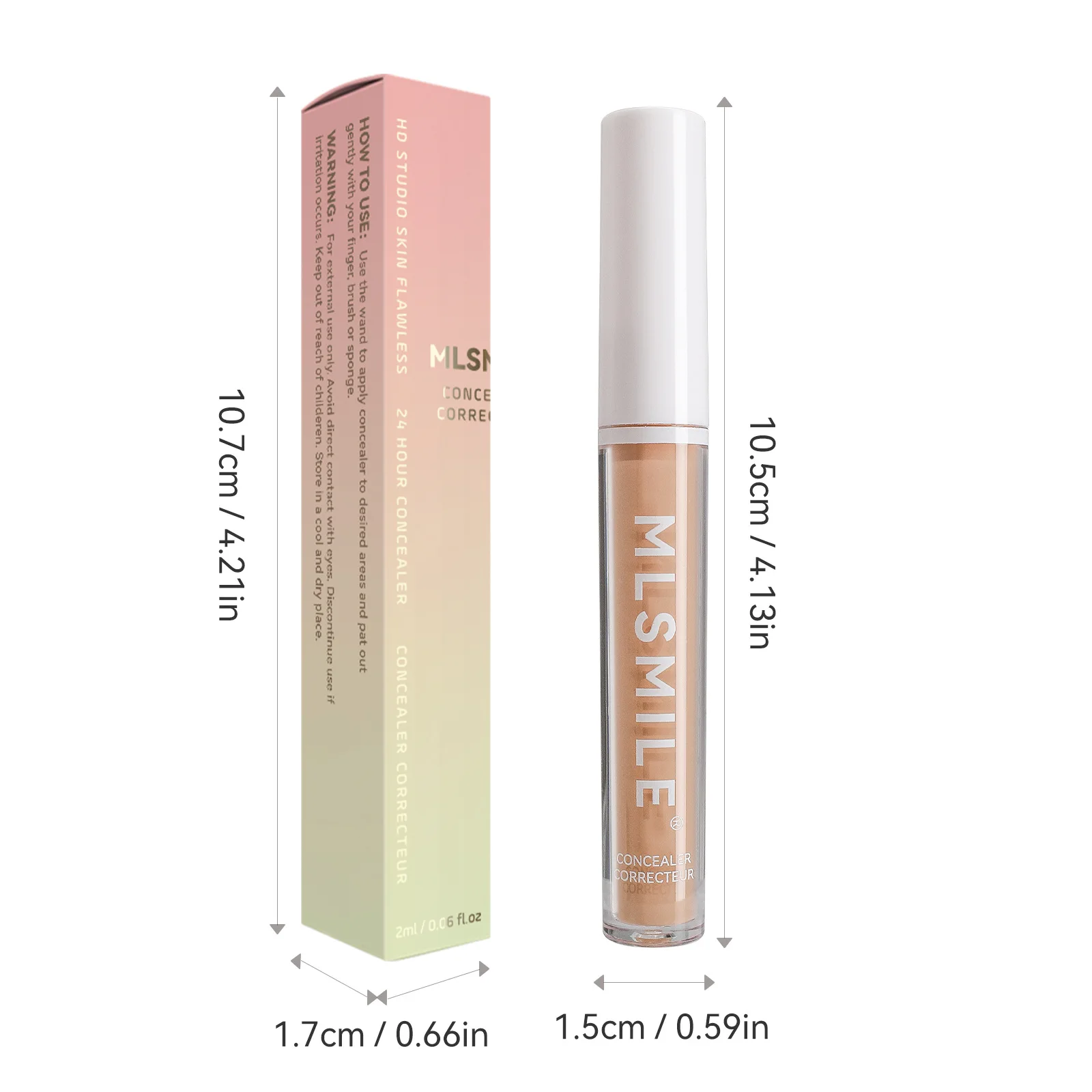 High Coverage Concealer Corrector Anti Dark Circle Freckle Waterproof Foundation Highlighter Pen for Face Makeup Base Cosmetic