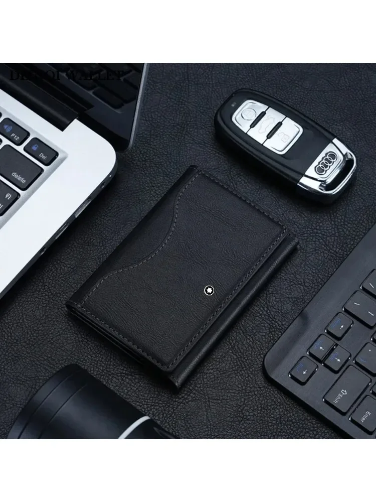 

Higth end Busine Sle Magsafe Card Holder Leather Trifold Magnetic Cardholder Card Bag Wallet for IPhone17 16 15 14 13 12 Pro Max