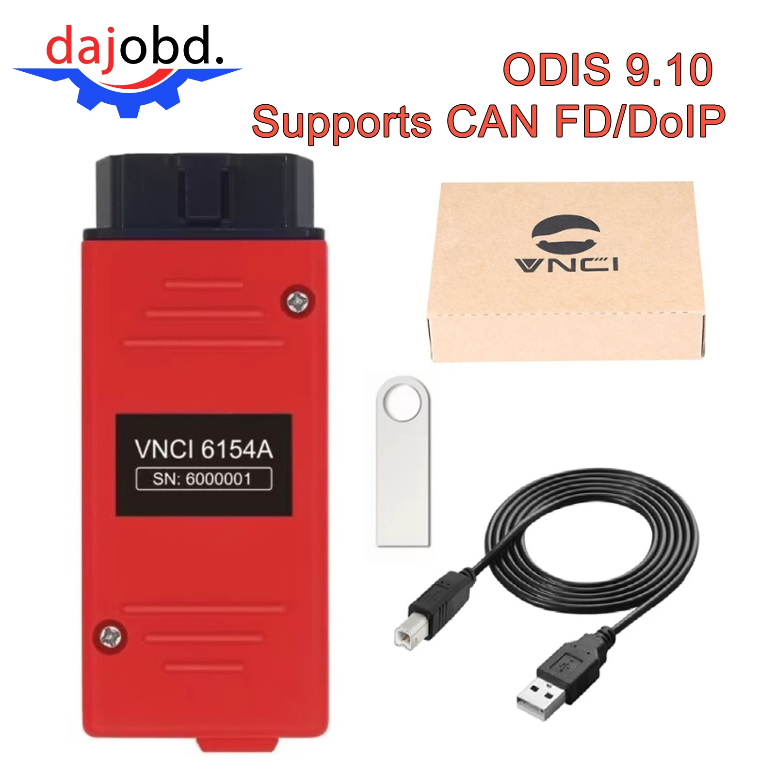 2023 VNCI 6154A support CAN FD and DoIP Protocol ODIS Original Driver Cover SVCI 6154 VAS6154 DOIP All Models And Function