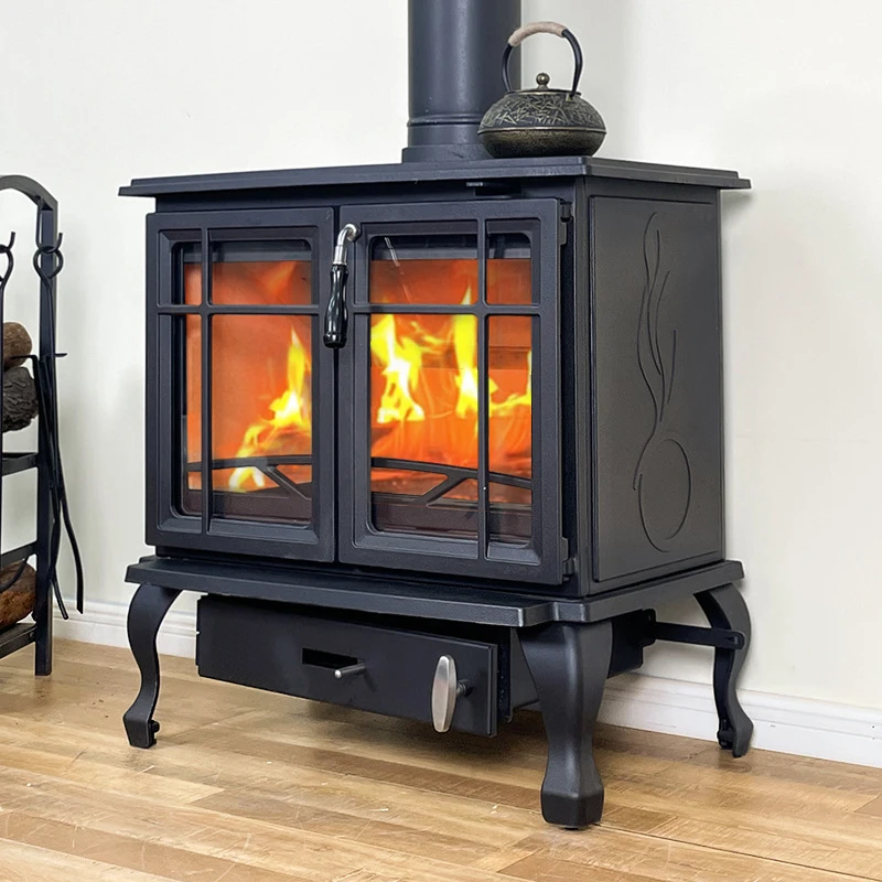 Kamin echtes Feuer Holzofen Haus Villa Wohn Gusseisen Herd Heizofen Wohnzimmer selbst gebaute Gast familie ländlich