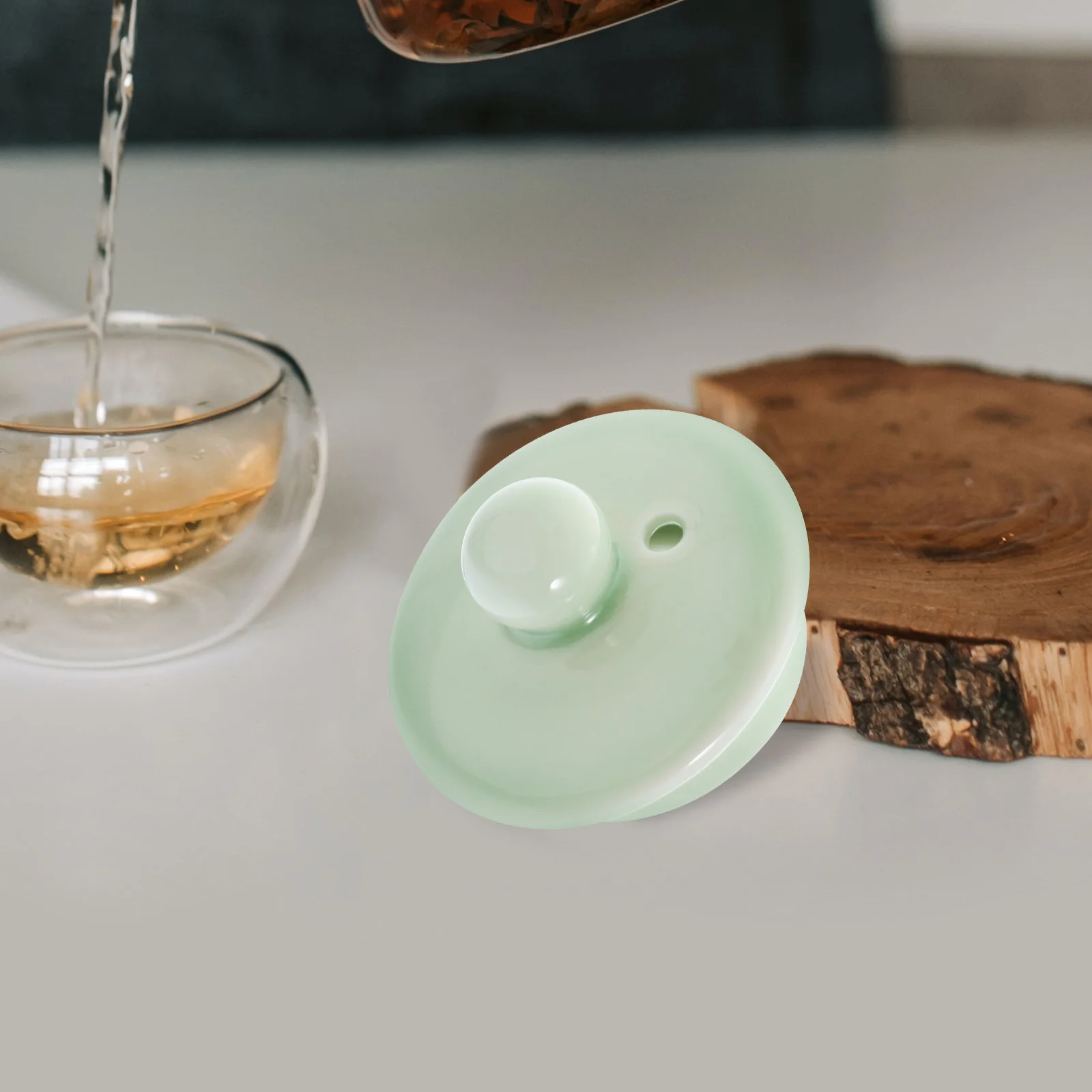 

Heat Resistant Ceramic Lid for Tea Kettle Fits Perfectly on Teacup Or Pot Add Elegance to Your Kitchen Tea Pot Lid