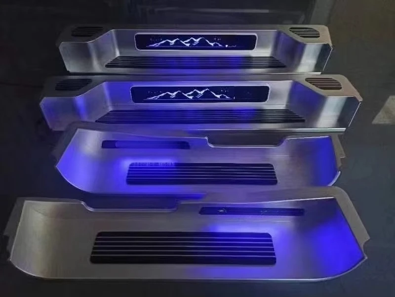 2025 Car Accessories Luxury VAN Multifunction Pedal with Storage and Ambient Lighting for Vito V 300 Metris