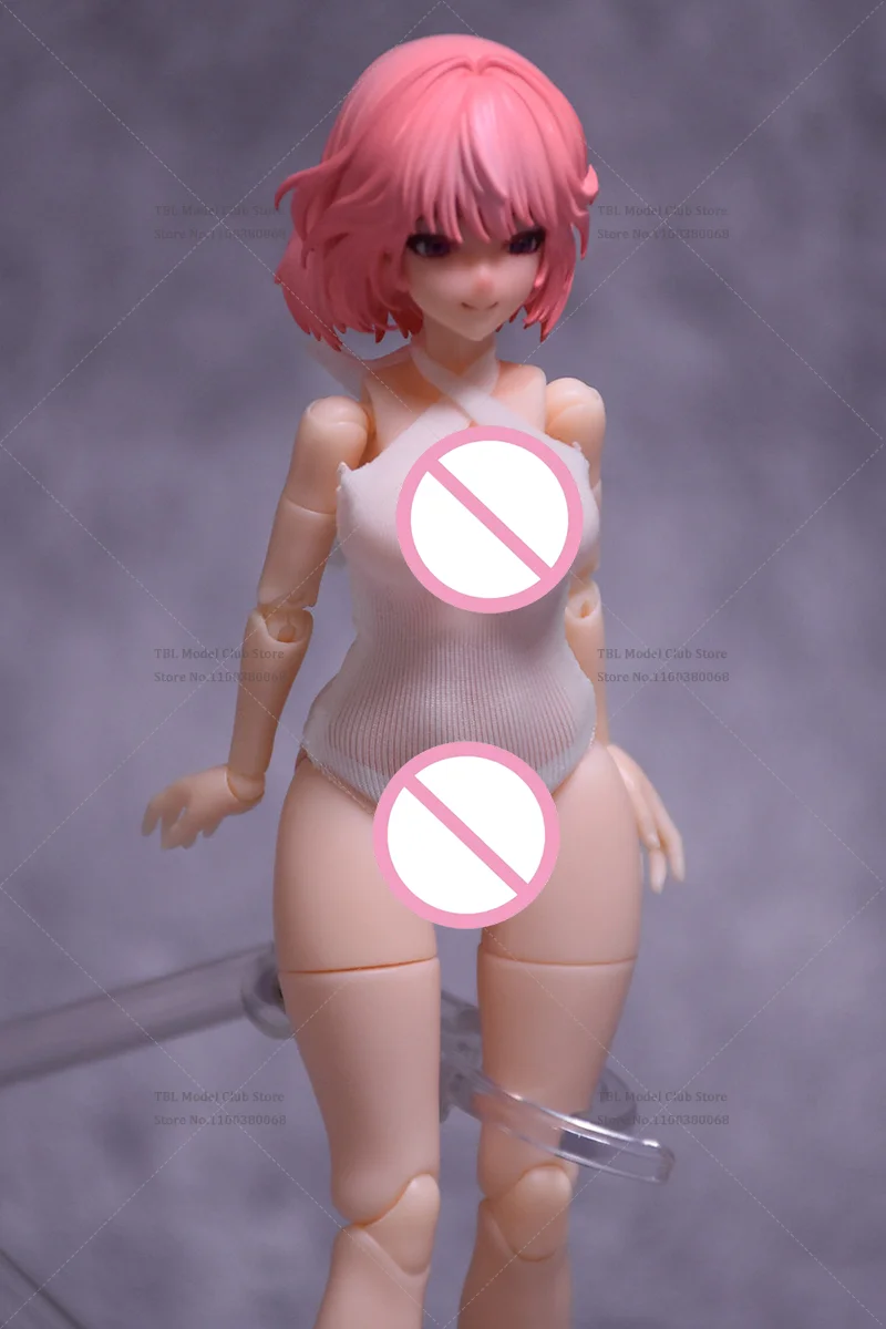 1/12 Scale Summer Water Activities Bodysuit Neck Tied Swimsuit Female Clothes For Snail Shell 6-inch Action Figure Soldie