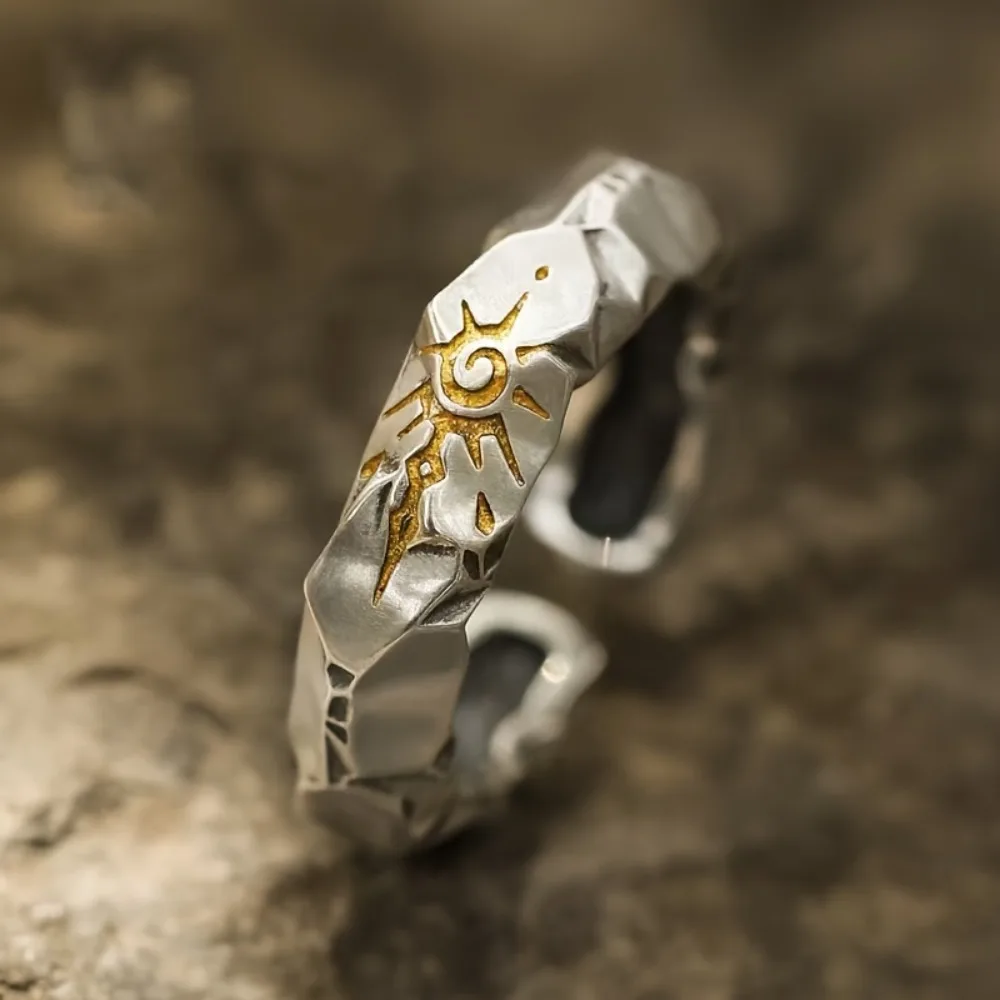 New Self-Discipline Ring Trendy Brand Male Wish Stone Unique Men and Women Ring High-end