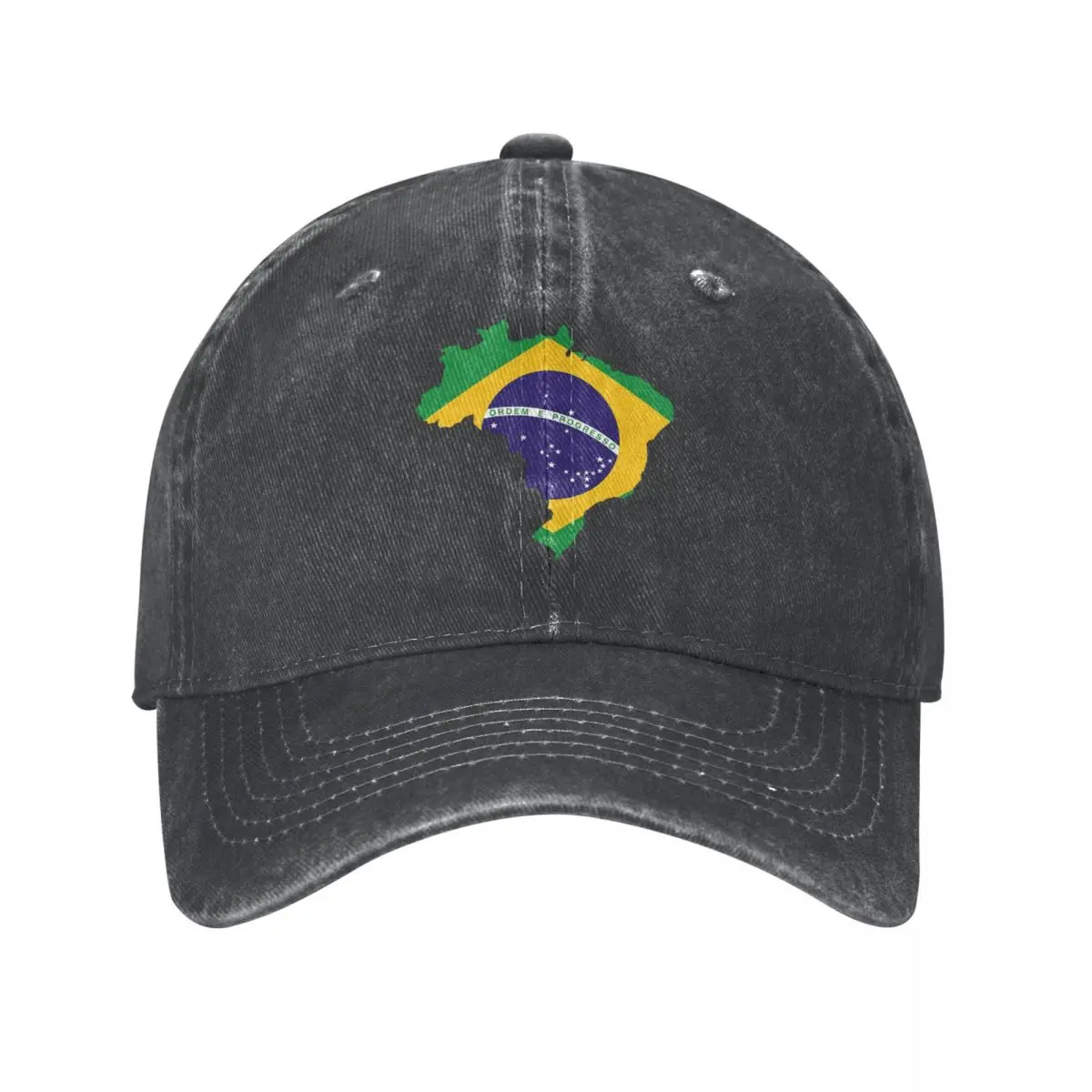 Brazil Flag Design Country South America Baseball Cap cowboy hat Peaked cap Cowboy Bebop Hats Men and women hats