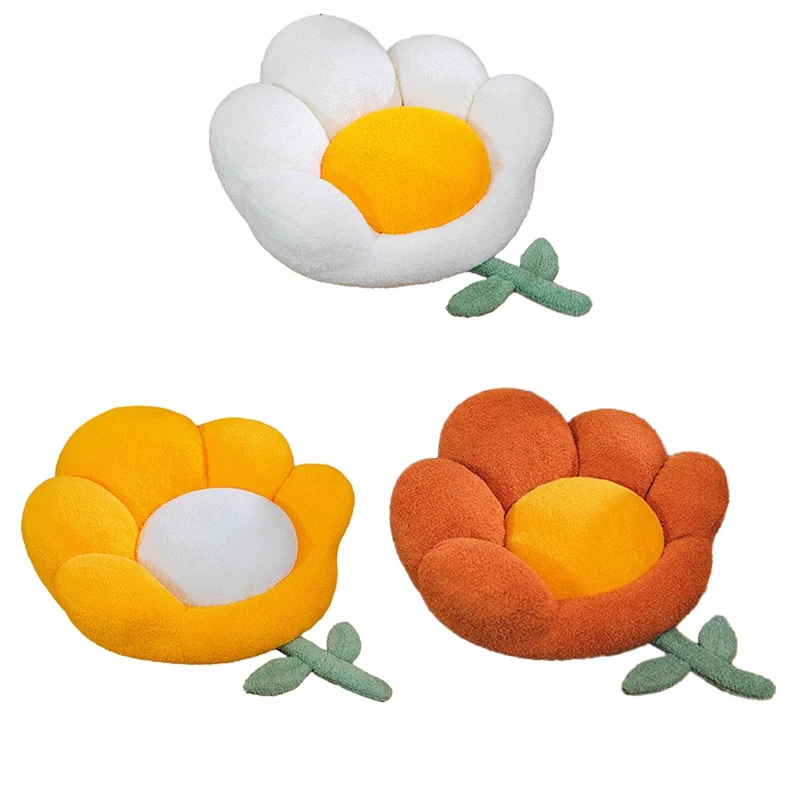 

Flower Seat Cushion Cute Floor Pillow Thickened Flower Shape Floor Pillows Seating Floor Cushions Relax Yoga Meditation