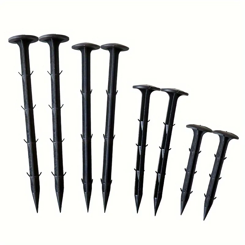 50pcs Plastic Gardening Ground Nail, Garden Shed Grass Proof Cloth Ground Nails
