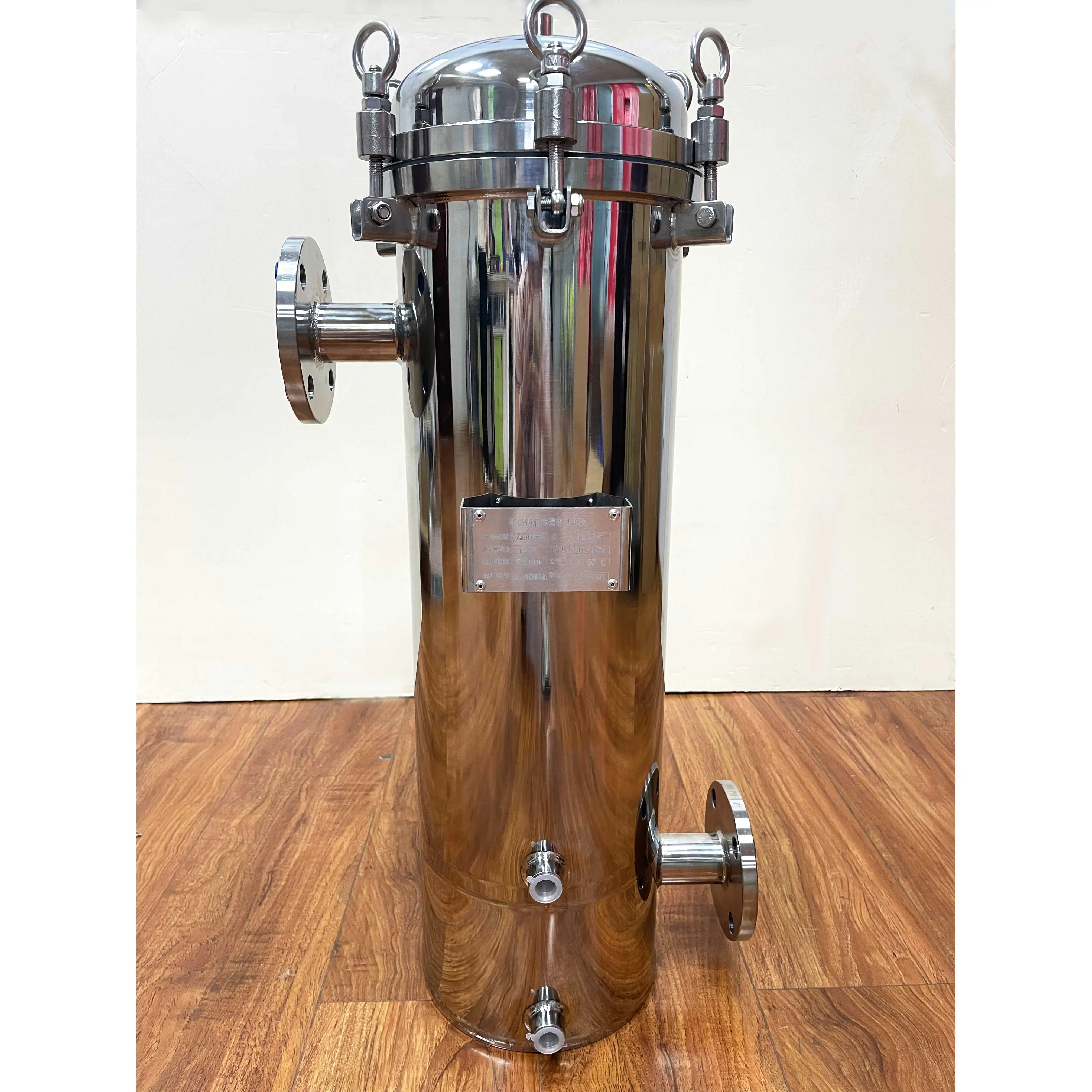 Supply Stainless Steel Precision Filter Housing 50um 20inch 5cores Liquid Filtration Multi/Single Cartridge Filter Housing