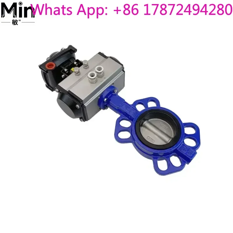 CSA Certified Full Lug Wafer Pneumatic Butterfly Valve DN80 3