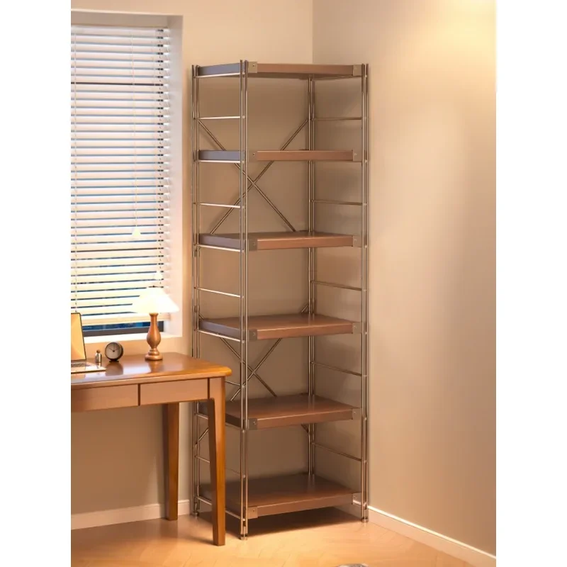 Kitchen Crack Shelf Floor Optical Axis Multi-layer Living Room Refrigerator Side Storage Goods Display Rack Balcony Storage