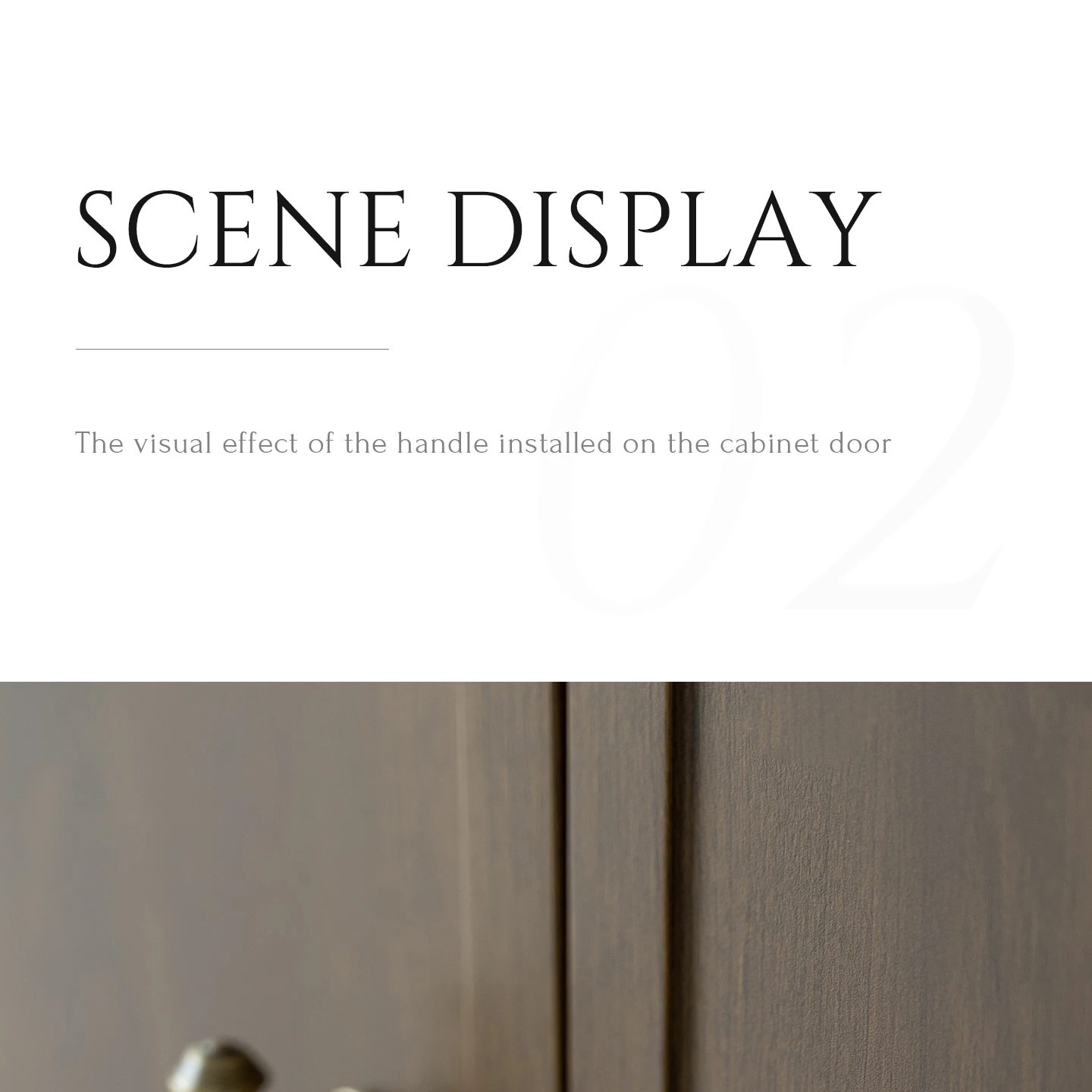 Antique brushed brass cabinet pull 10