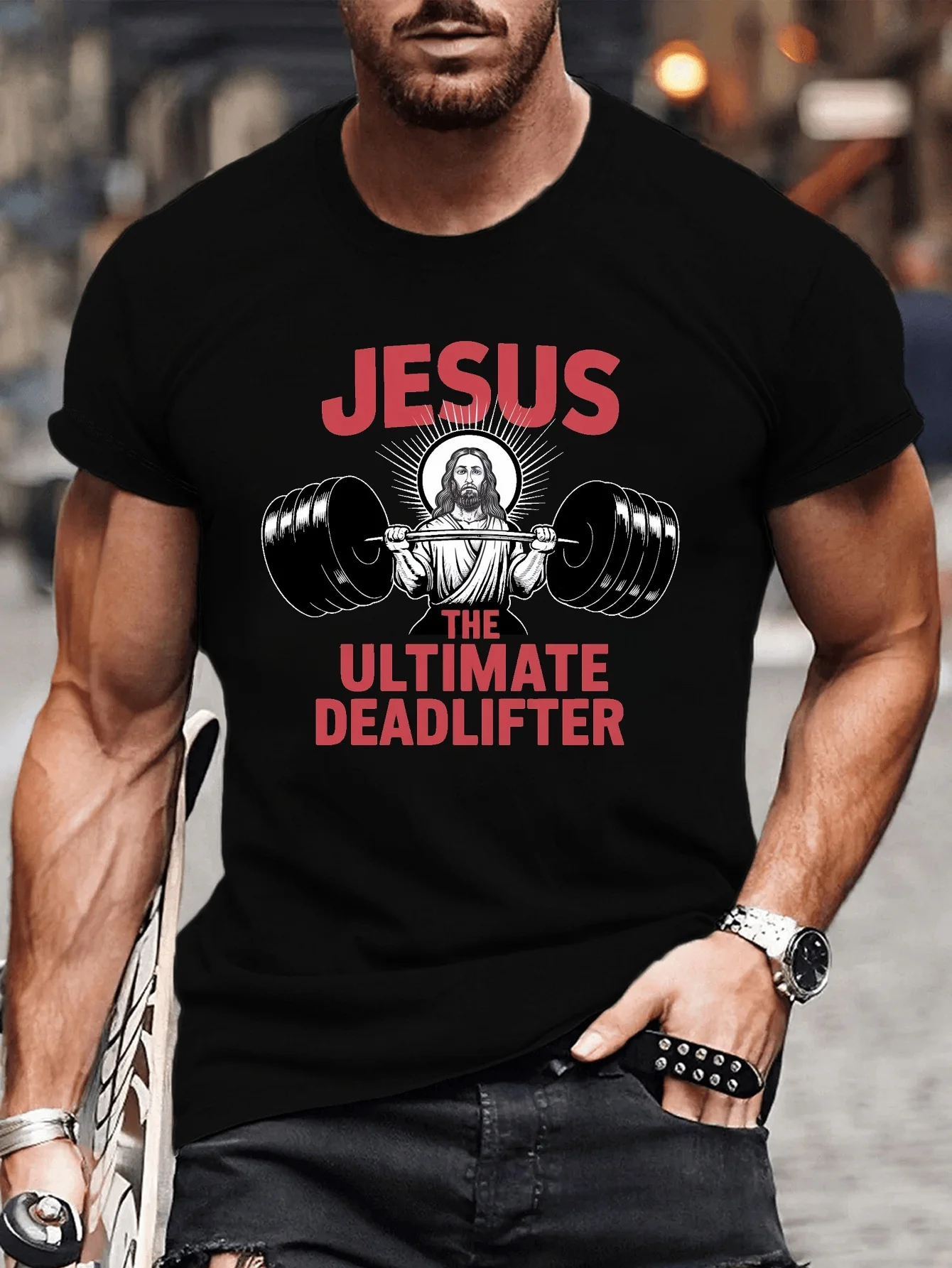 Printed Men's Short-Sleeved Multifunctional T-Shirt, Comfortable and Breathable, Summer Casual Wear