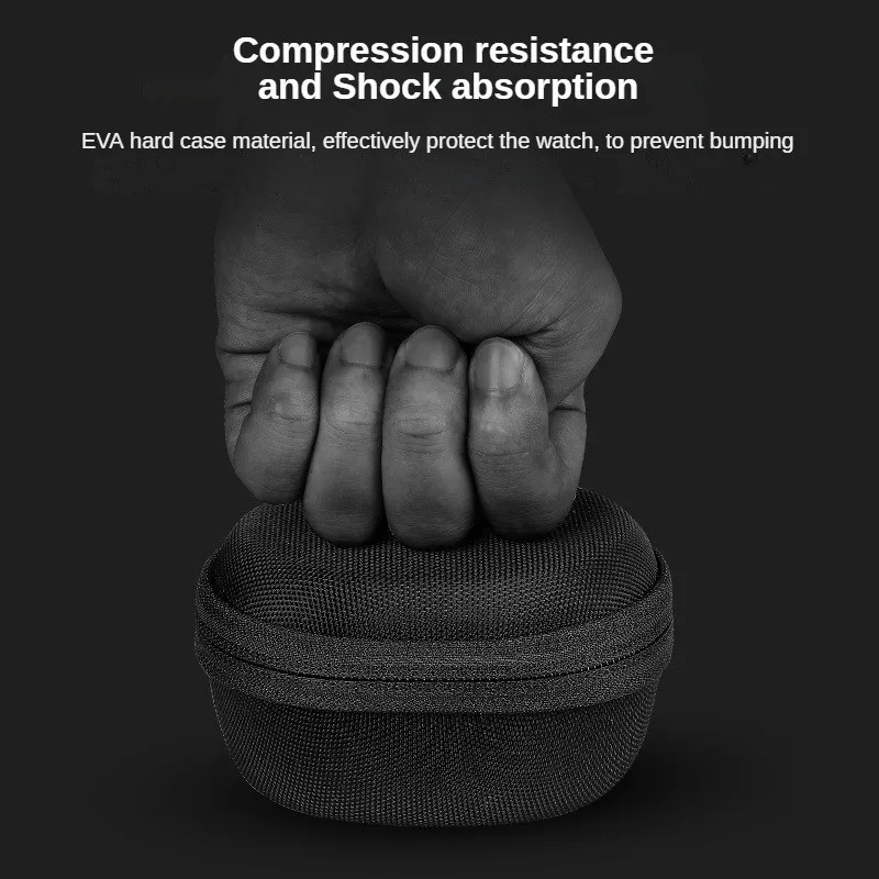 حقيبة حمل صلبة EVA حافظة صلبة للسفر حقيبة تخزين مقاومة للصدمات حافظة سفر لساعة Huawei Fit 2 لـ Haylou RS4 Plus/GST #4